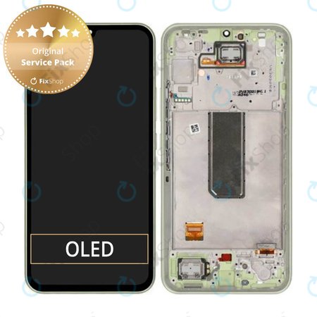 Samsung Galaxy A34 5G A346B - LCD zaslon + steklo na dotik + okvir (Light Wood) - GH82-31200C, GH82-31201C Genuine Service Pack