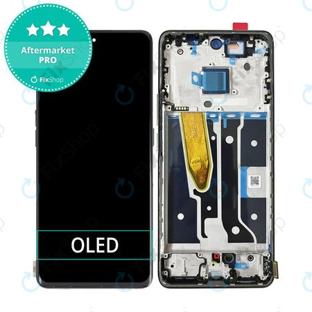 Realme 11 Pro + RMX3740 RMX3741 - LCD zaslon + steklo na dotik + okvir (Astral Black) OLED