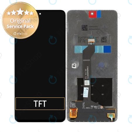 Huawei Nova 9 SE JLN-LX1 JLN-LX3 - LCD zaslon + steklo na dotik (Midnight Black) - Genuine Service Pack