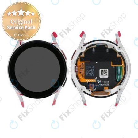 Samsung Galaxy Watch 5 40mm R900 - LCD zaslon + steklo na dotik + okvir (srebrna) - GH82-30040C Genuine Service Pack