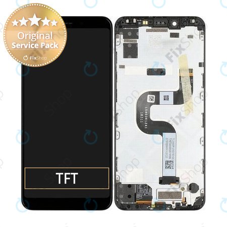 Xiaomi Mi A2 - LCD zaslon + steklo na dotik + okvir (Black) - 5606100530B6 Genuine Service Pack