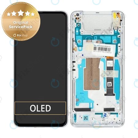 Asus Zenfone 7 ZS670KS - LCD zaslon + steklo na dotik + okvir (Pastel White) - 90AI0022-R20010 Genuine Service Pack