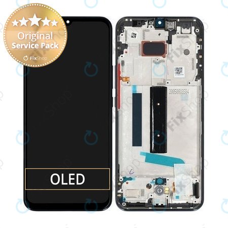 Xiaomi Mi 10 Lite - LCD zaslon + steklo na dotik + okvir (Cosmic Grey) - 56000400J900 Genuine Service Pack