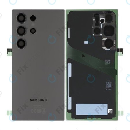 Samsung Galaxy S24 Ultra S928B - Pokrov baterije (Titanium Black) - GH82-33349B Genuine Service Pack