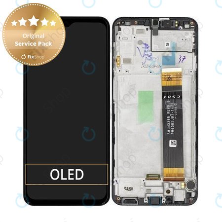 Samsung Galaxy A23 4G A235F - LCD zaslon + steklo na dotik + okvir (Black) - GH82-28563A, GH82-28657A Genuine Service Pack