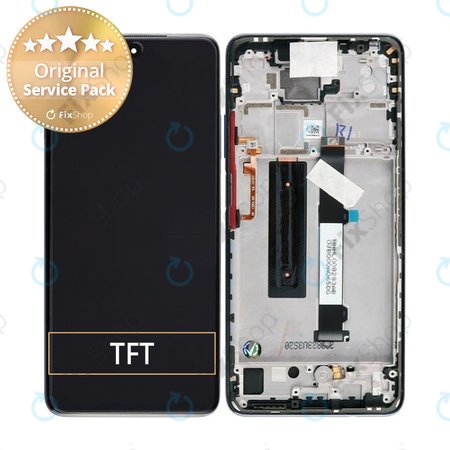 Xiaomi Mi 10T Lite 5G - LCD zaslon + steklo na dotik + okvir (biserno siva) - 5600040J1700, 56000E0J1700 Genuine Service Pack