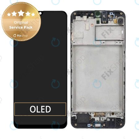 Samsung Galaxy M31 M315F - LCD zaslon + steklo na dotik + okvir (Space Black) - GH82-22405A, GH82-22631A Genuine Service Pack