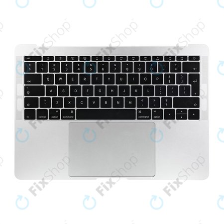 Apple MacBook Pro 13" A1708 (Late 2016 - Mid 2017) - Tipkovnica z zgornjim okvirjem + tipkovnica UK + mikrofon + Trackpad + zvočniki (Silver)