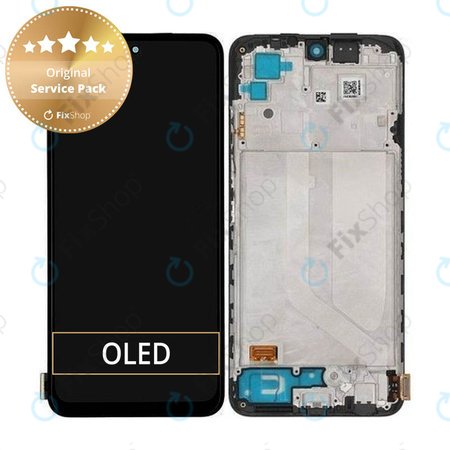 Xiaomi Redmi Note 10S - LCD zaslon + steklo na dotik + okvir (Onyx Grey) - 5600020K7B00, 560002K7BN00 Genuine Service Pack