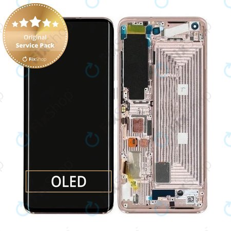 Xiaomi Mi 10 Pro - LCD zaslon + steklo na dotik + okvir (Alpine White) - 56000500J100 Genuine Service Pack