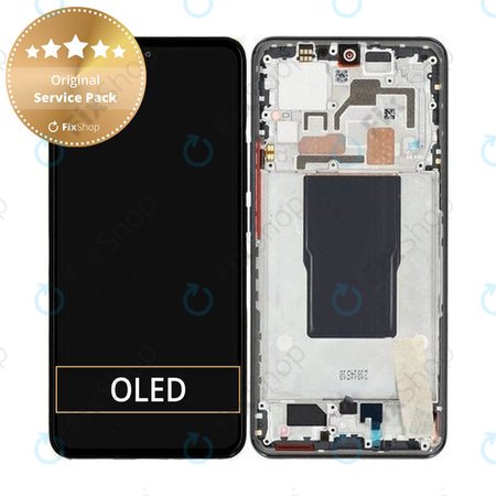 Xiaomi 12T 220712AG - LCD zaslon + steklo na dotik + okvir (Black) - 560003L12A00 Genuine Service Pack