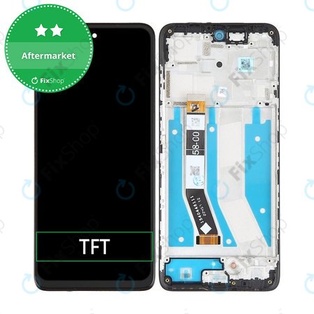 Motorola Moto G73 - LCD zaslon + steklo na dotik + okvir (Black) TFT