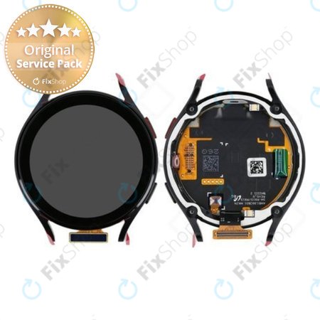 Samsung Galaxy Watch 5 44mm R915 - LCD zaslon + steklo na dotik + okvir (grafit) - GH82-30043A Genuine Service Pack