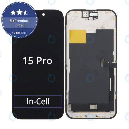 Apple iPhone 15 Pro - LCD zaslon + steklo na dotik + okvir In-Cell FixPremium