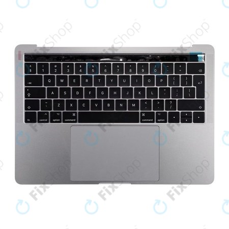 Apple MacBook Pro 13" A1706 (Late 2016 - Mid 2017) - Tipkovnica z zgornjim okvirjem + tipkovnica UK + mikrofon + sledilna ploščica + zvočniki (Space Grey)