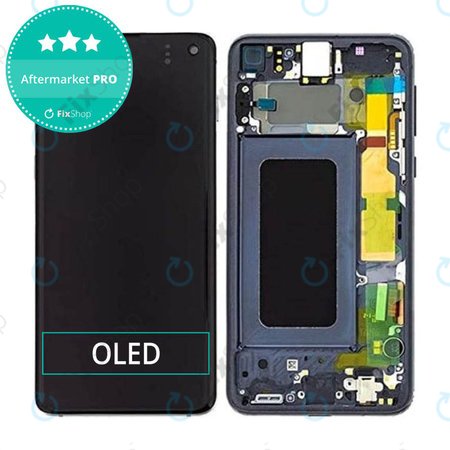 Samsung Galaxy S10e G970F - LCD zaslon + steklo na dotik + okvir (Prism Black) OLED