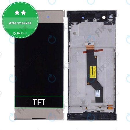 Sony Xperia XA1 G3121 - LCD zaslon + steklo na dotik + okvir (Gold) TFT