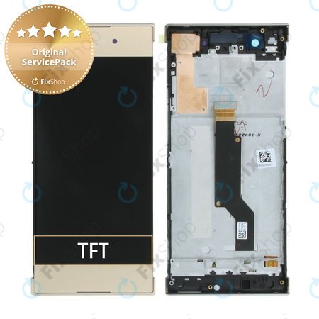 Sony Xperia XA1 G3121 - LCD zaslon + steklo na dotik + okvir (Gold) - 78PA9100040, 78PA9100120, 78PA9100080 Genuine Service Pack