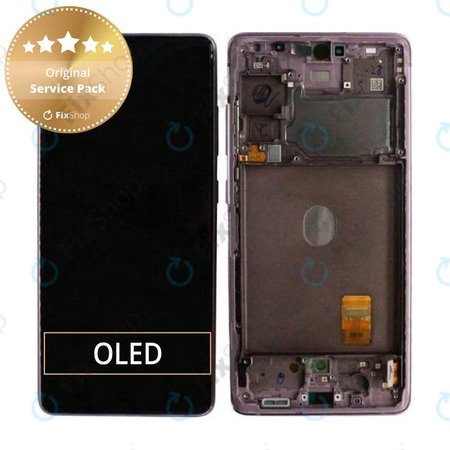 Samsung Galaxy S20 FE G780F - LCD zaslon + steklo na dotik + okvir (Cloud Lavender) - GH82-24219C, GH82-24220C, GH82-31328C, GH82-31329C Genuine Service Pack