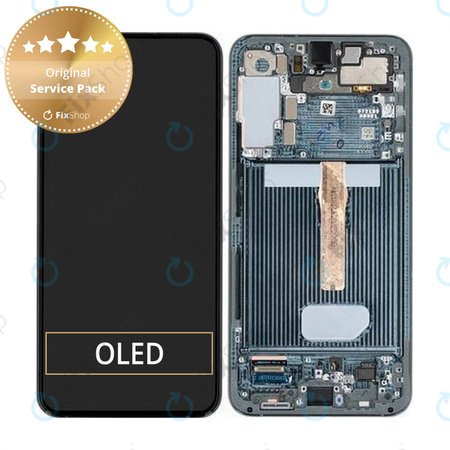 Samsung Galaxy S22 Plus S906B - LCD zaslon + steklo na dotik + okvir (Green) - GH82-27500C, GH82-27501C Genuine Service Pack