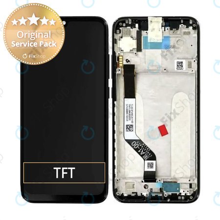 Xiaomi Redmi Note 7 M1901F7G M1901F7H - LCD zaslon + steklo na dotik + okvir (White) - 560460002033 Genuine Service Pack